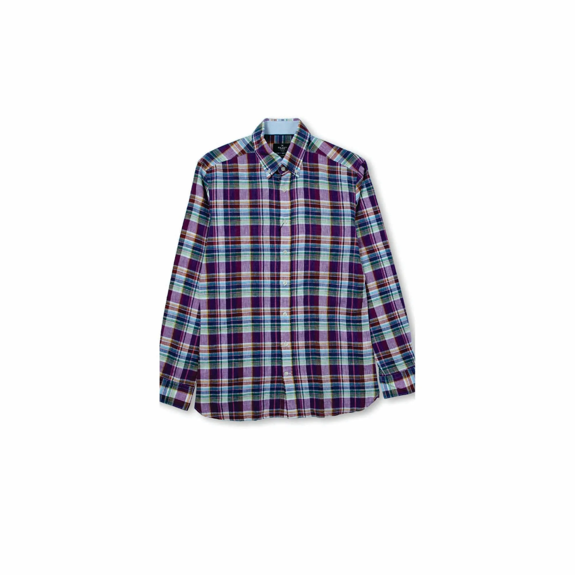 Exam Causal Spring Summer Mandarin Collar Linen Stand-Up Collar Long Sleeve Button Men Casual Shirt