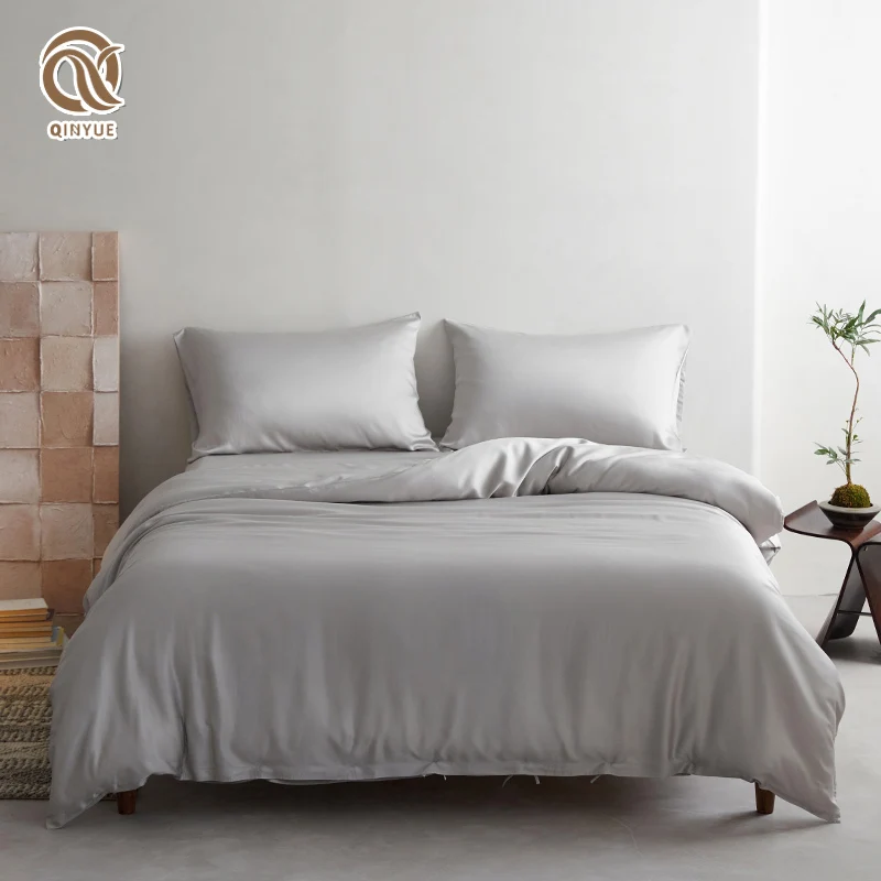Bamboo Bed Sheet Set Wholesale OEKO-Tex Silky Soft 100% bamboo bed sheets Customized Logo and Size Bamboo Bedding Sets for Hotel