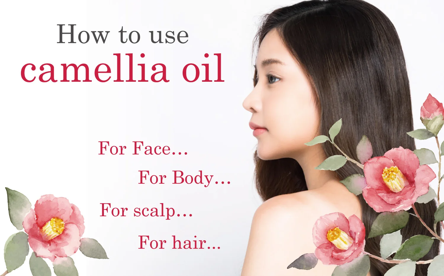 Wholesale high quality 100% natural pure camellia hair face body care essential oil for skin care