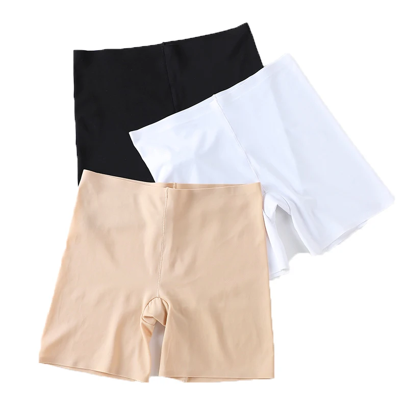 Wholesale Plu Size Thigh Length Boyshorts High Elasticity Boxer Panties Nylon Slim Thigh Boy Shorts Panty For Women