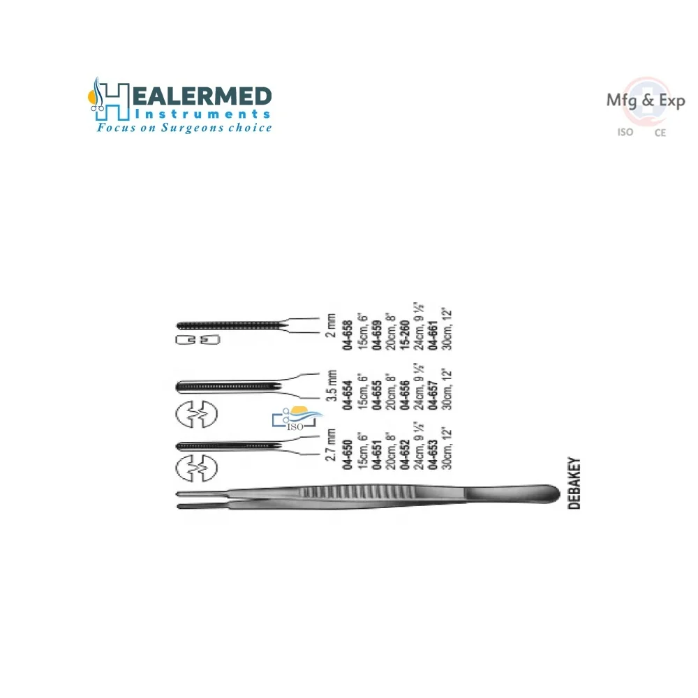 DEBAKEY  Forceps  20cm 2.7 mm