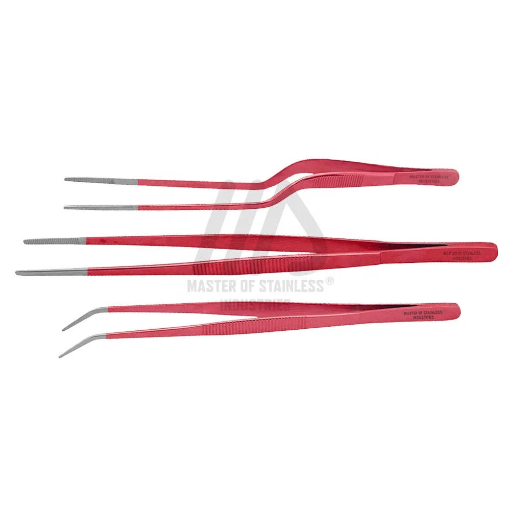 OEM Kitchen Chef Tools bakery tongs food tongs stainless steel Plant laboratory tweezers hand tools computer repair tweezers