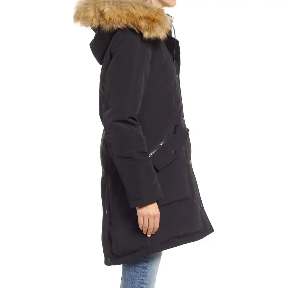 Горячая Распродажа теплое зимнее пальто с подкладкой женское многофункциональное длинное в однотонном цвете оптовая продажа высокое качество для женщин