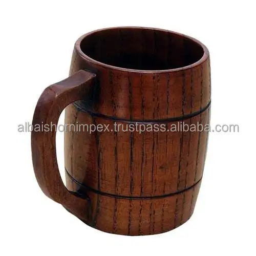 Wooden Drinking Beer Mug with Stainless Steel Tumbler with Stainless Steel Stein Beer Tankard Buy Latest mug custom size