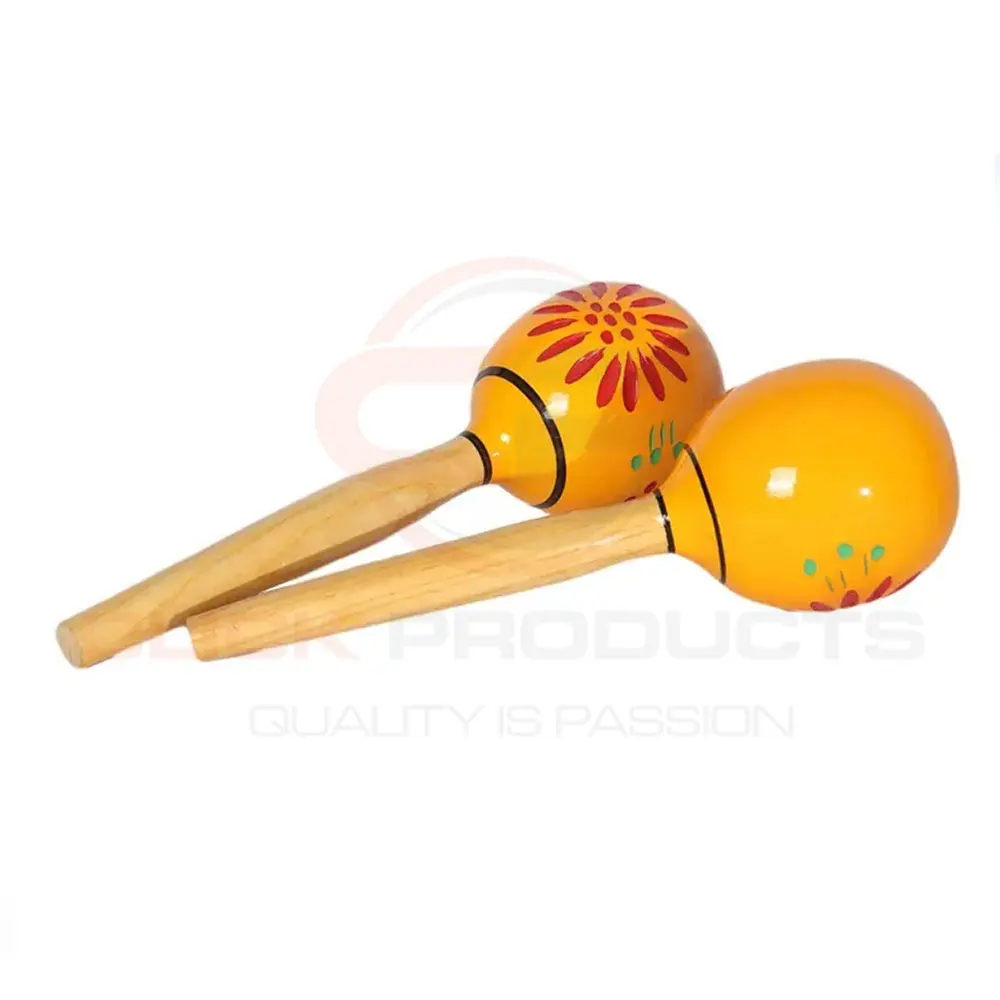 Wooden Varnish Sand Hammer Toy Kids Instrument Education Toy Musical Hand Shaker Maracas
