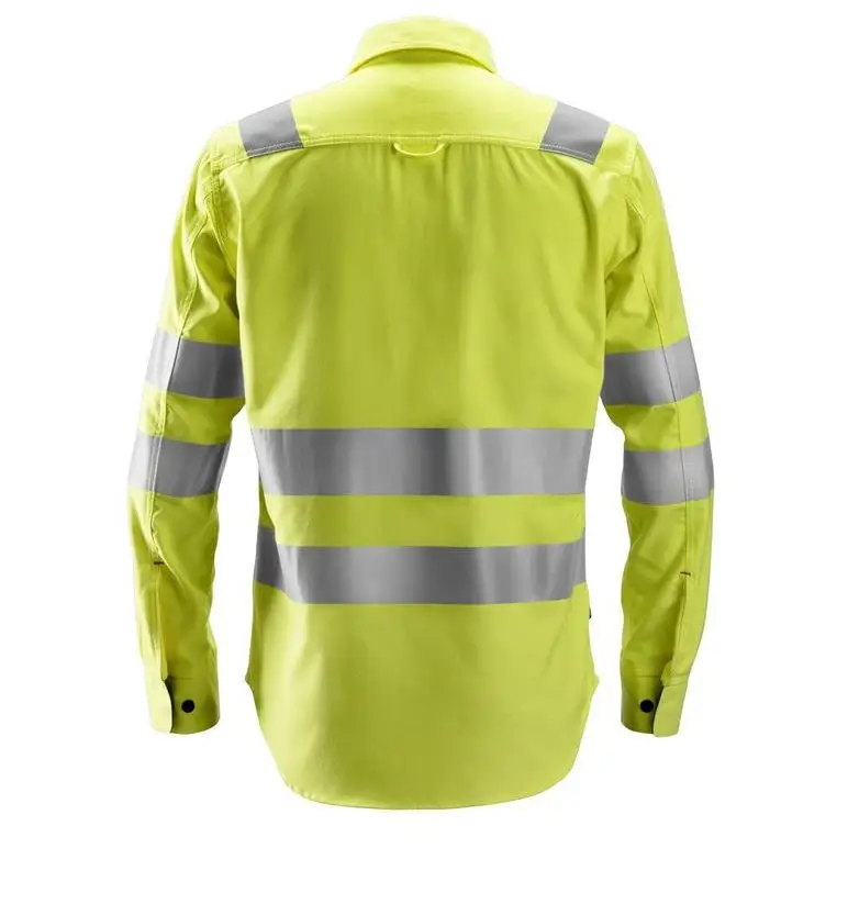 Customize Work Wear High Visibility Polo Shirt Reflective Safety Clothing With Reflector Construction Uniform Shirts