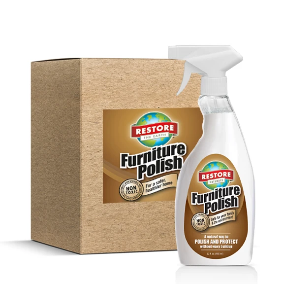 High Quality Wood Furniture Polish without the Waxy Buildup (22 fl. oz. / 6 pack)