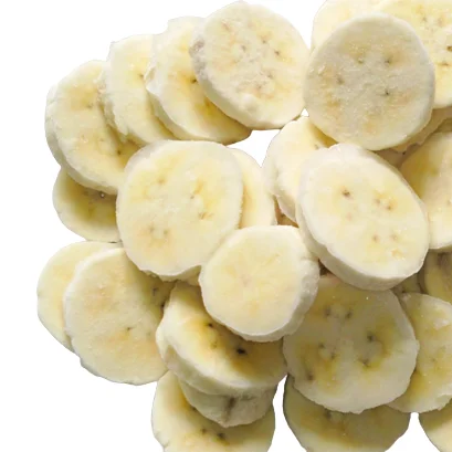 ISO HACCP Certification 100% Natural color Sliced Frozen Fruit IQF Banana From Vietnam For Export