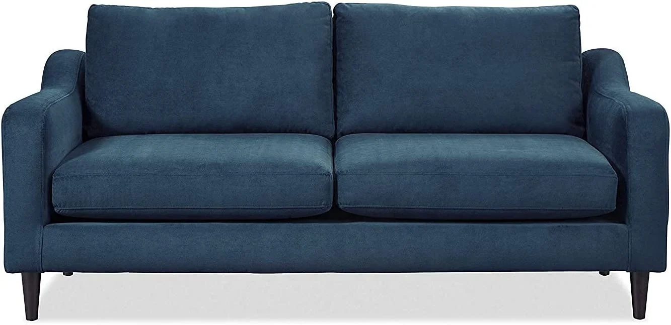 Blue Suede Microsuede Fabric Upholstery Drapery Fabric