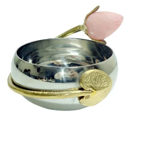 Luxury Stainless Steel Fruit And Cake Stand With Glass Led  Kitchen & Table Decorative Fruit Stand  Fruit Stand