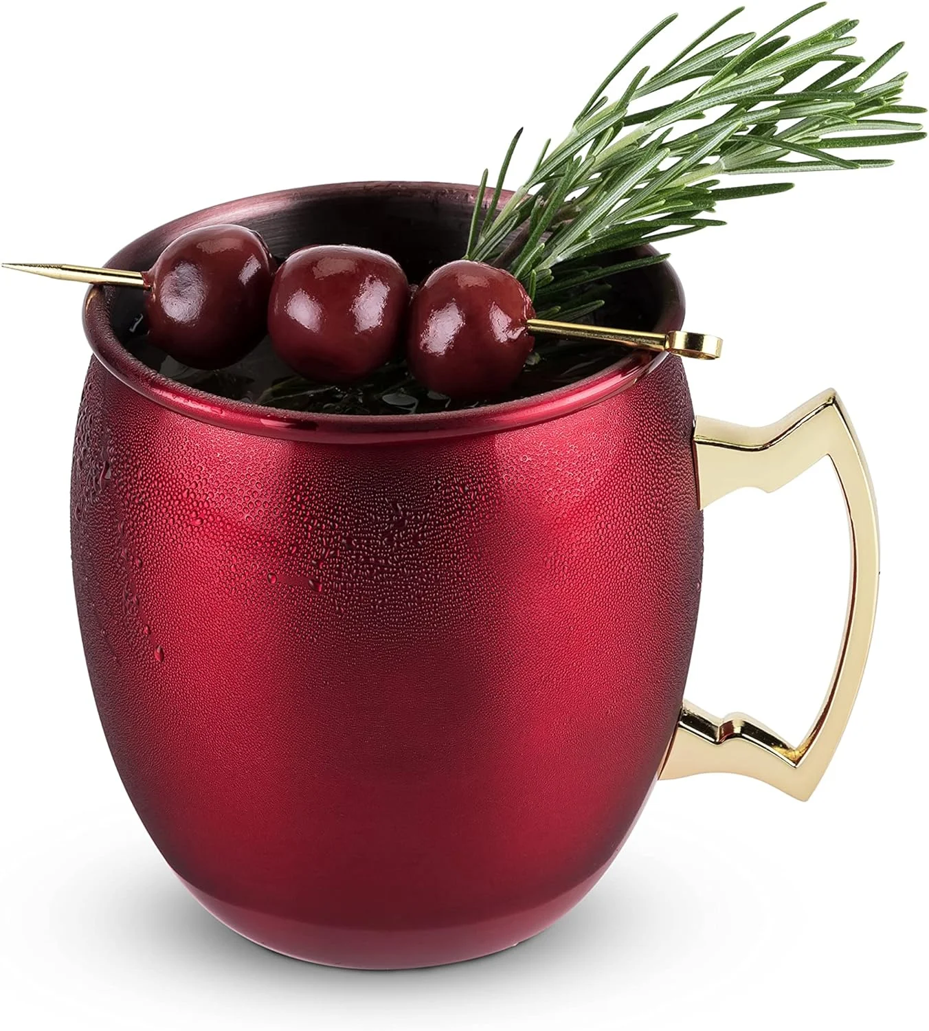 Moscow Mule кружки из нержавеющей стали чашка Коктейльная посуда медная барная тележка аксессуары 16oz красный