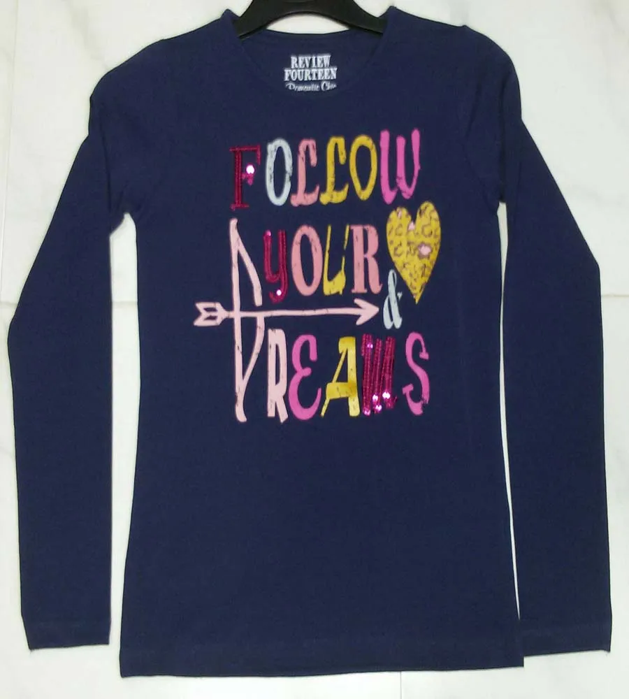 Children clothing wholesale custom baby kids clothes long sleeve t shirt