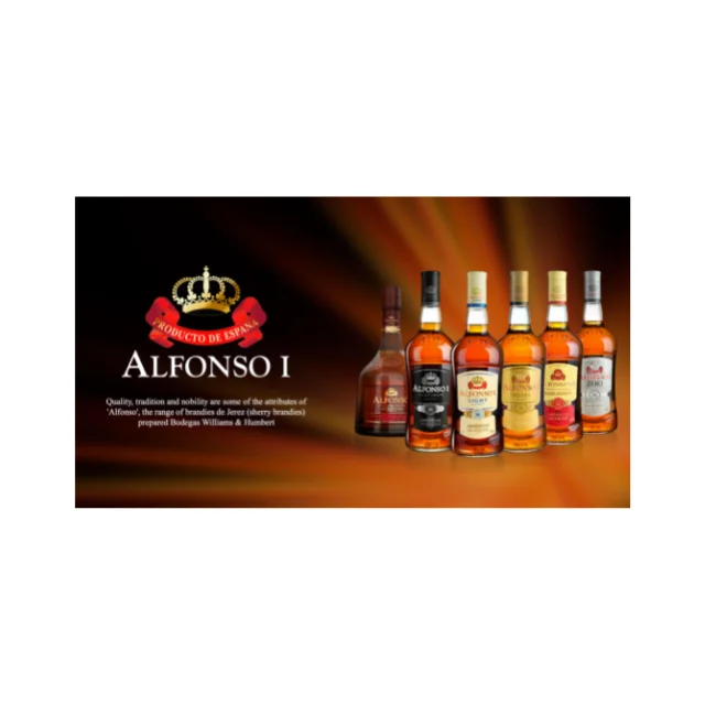 Jerez Solera Product Name Alfonso I Brandy Alcohol Content 36% Aged 18 Months Vintage Distilled Wine Spirits Brandy