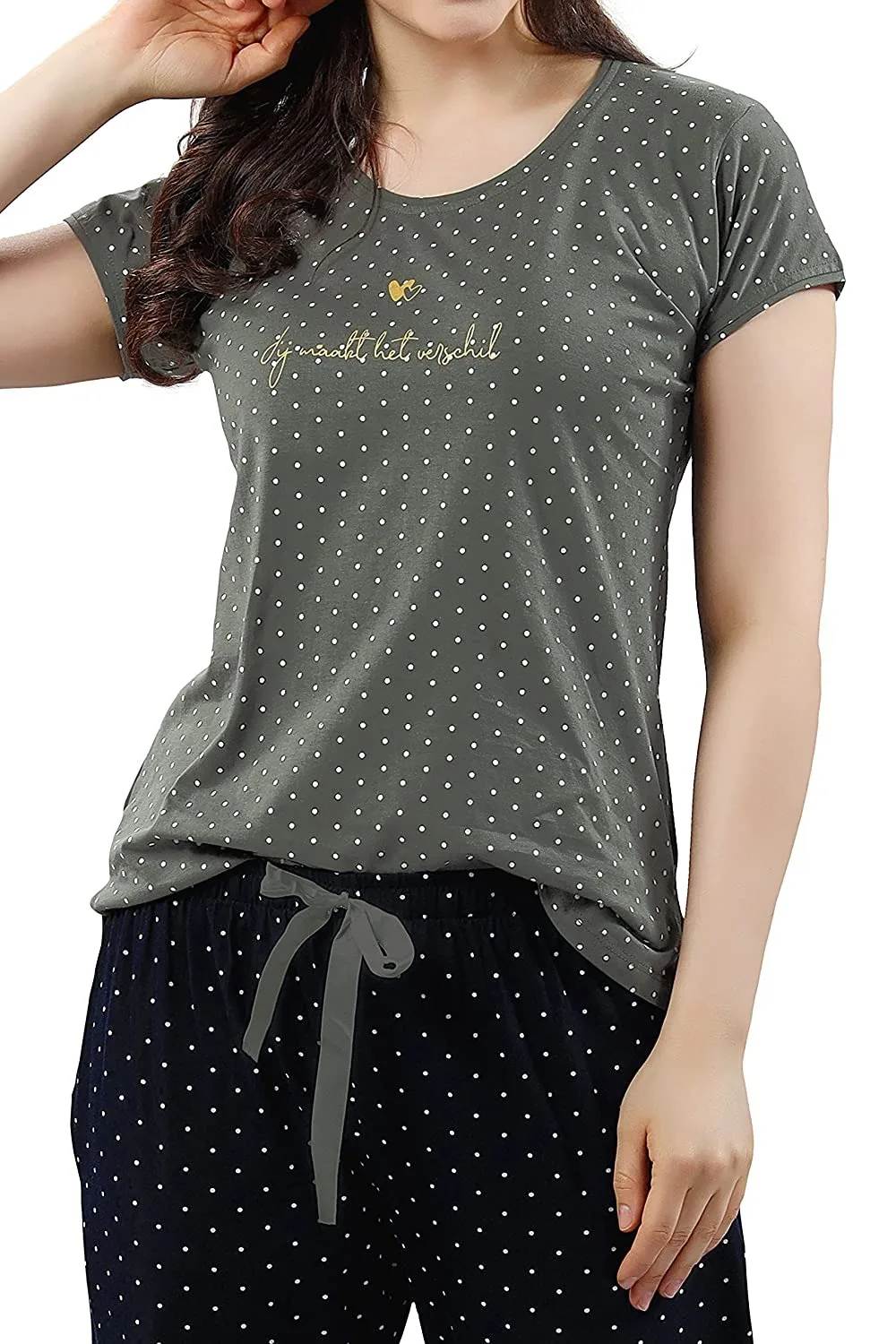 Wholesale Ladies Casual Home Wear Set Long Print Satin Polyester Tracksuit New Model Nightgowns for Summer Home Summer Vacation