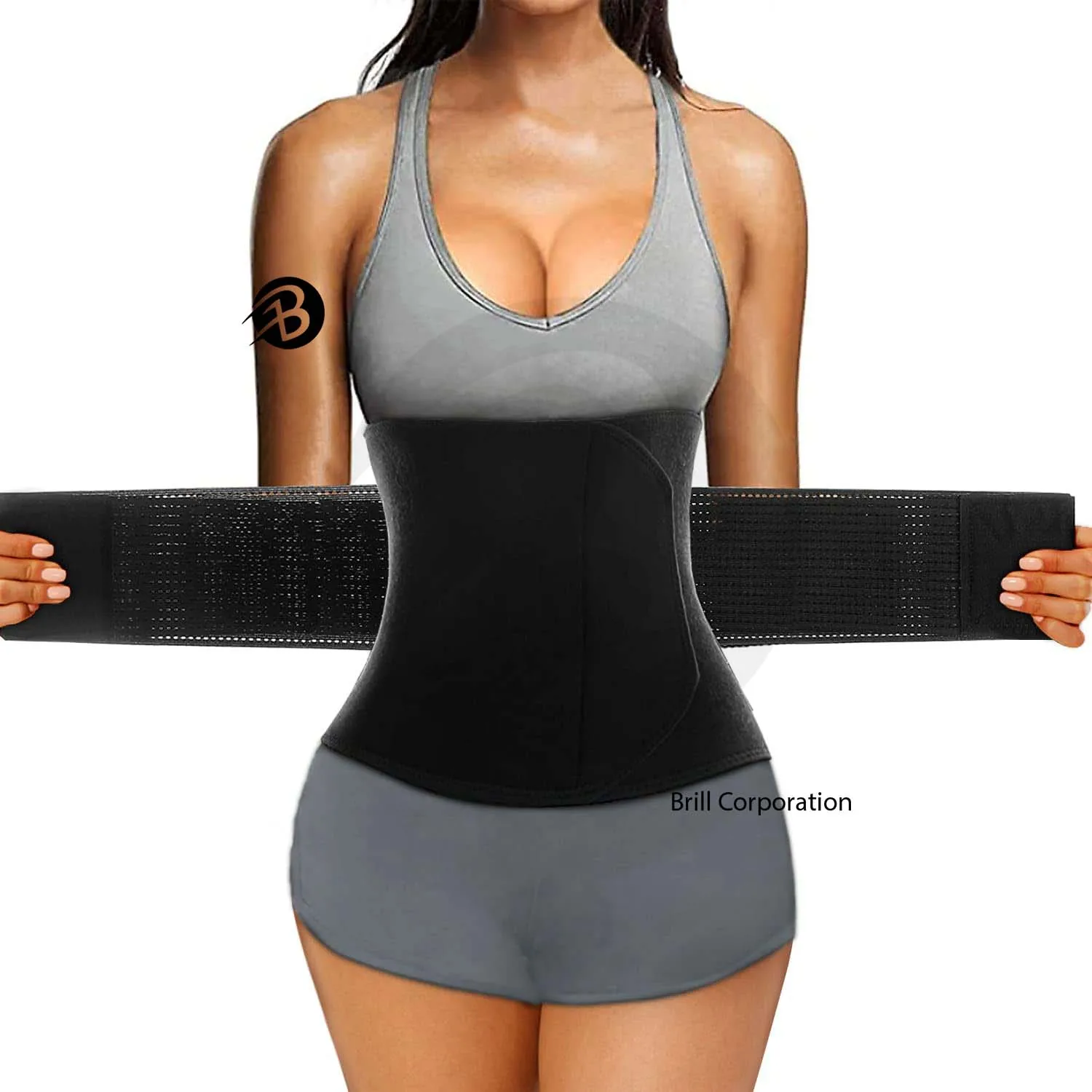Gym Workout Sweat Belt Slim Waist Trainer Slimmer Bands Plus Size Exercise Training Sharpe Sweat Belt Trimmer