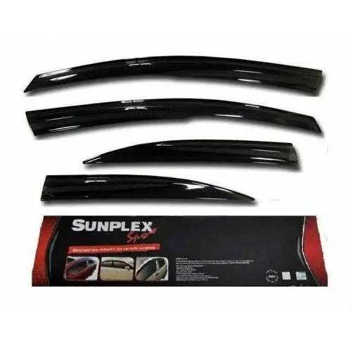 Hot-Selling Window Visor Deflector Rain Resin  Glossy Black  Durable 4 Pieces  Compatible  for Toyota Camry  Car Deflectors