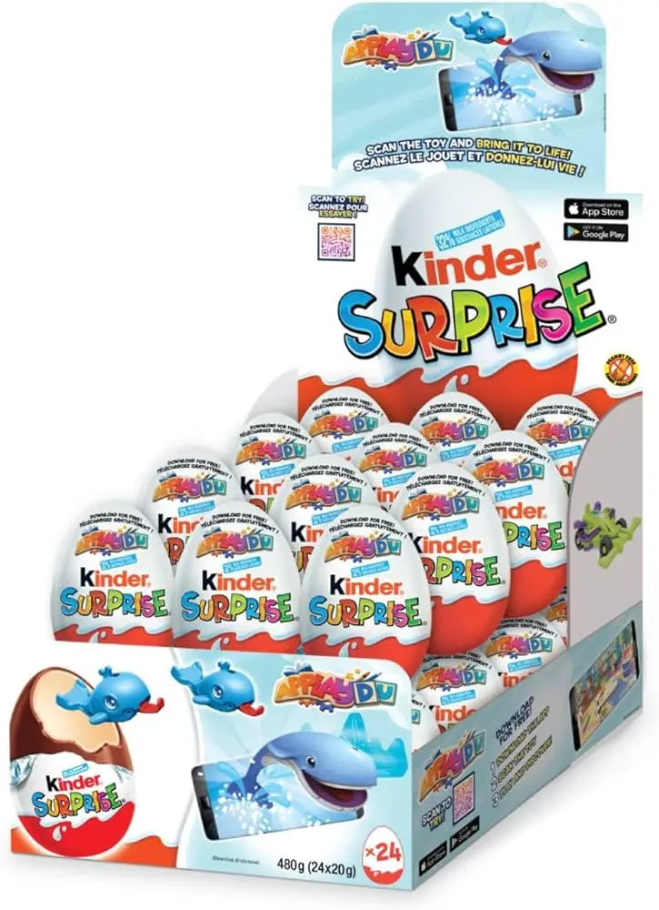Оптовая продажа упаковка для мальчиков 3 яйца шоколад Kinder Joy Bueno