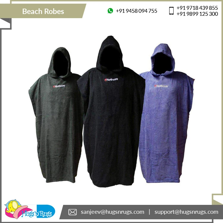 Low Market Price Best Performance Highest Selling Quick Dry 100% Cotton Zero Twist Beach Robes from Top Indian Supplier