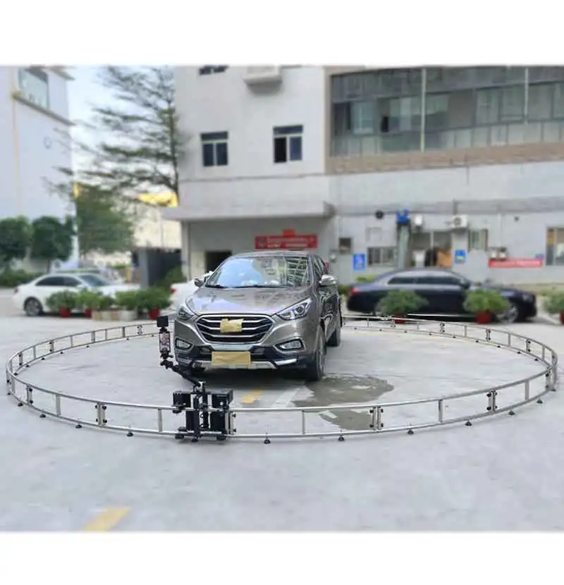 magic motorised roamer dslr  photobooth 360 360 degree rotation camera dolly track 360 photo booth machine