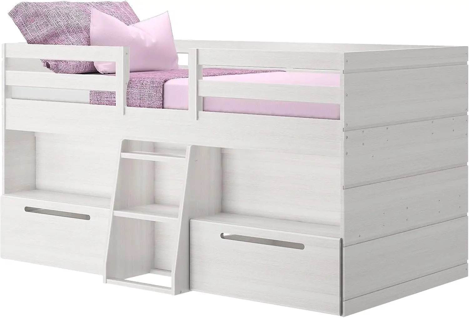 Quality Choice Stylish Wooden Bunk Bed Storage Metal Ladder Kids Design Triple Bunk Bed