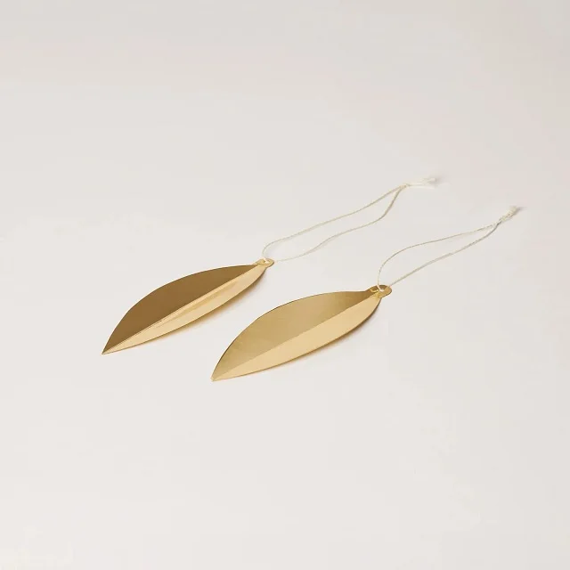 Brass Christmas Tree Ornaments Ball Decorations for Festive Christmas Decorations