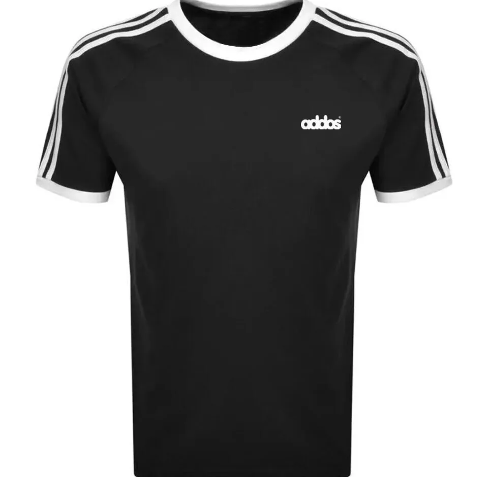Мужская хлопковая Футболка Addos с 3 полосками футболка круглым вырезом и коротким рукавом S-XXL