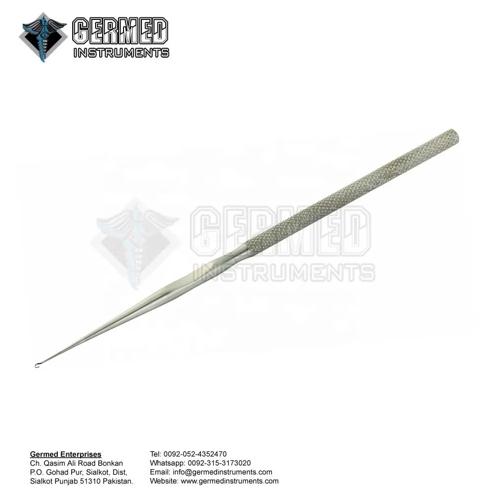 Made in Sialkot Pakistan Manufacturer Wholesaler Dealer Supplier Plastic Surgery Instruments / Barsky Skin Hook 15cm GERMED ENT