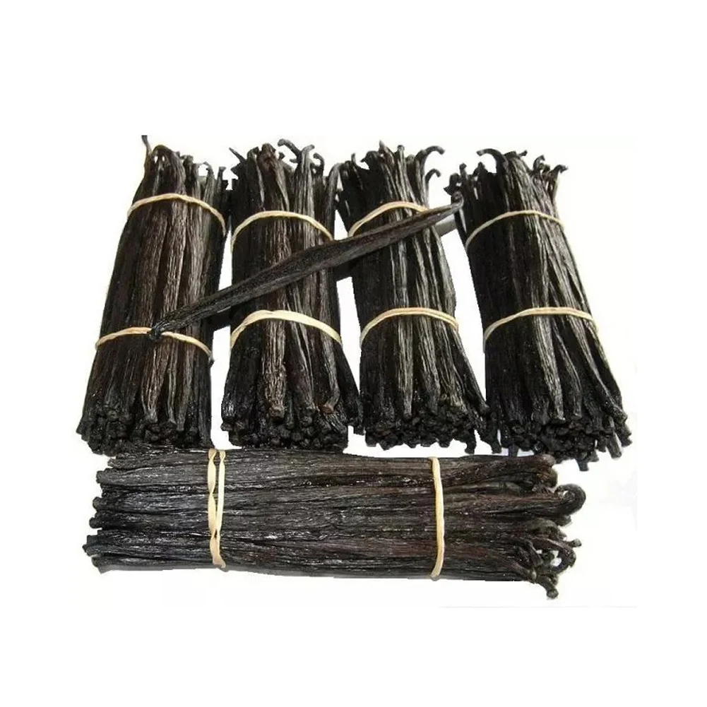 Best Quality Vanilla Beans 17cm Up Brown Dark Origin