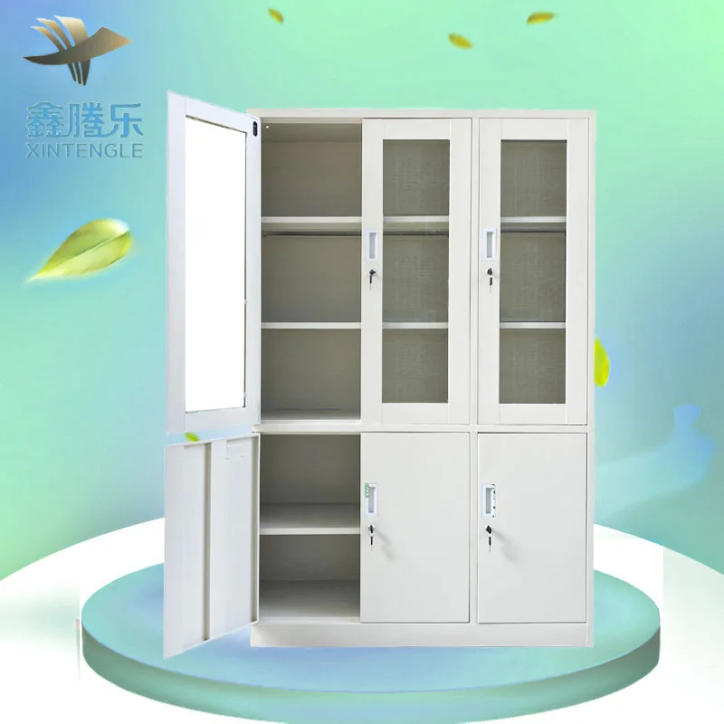 Global Modern Manufacturer Medorn multi-function steel clothes storage cupboard cheap gray wardrobe with locker