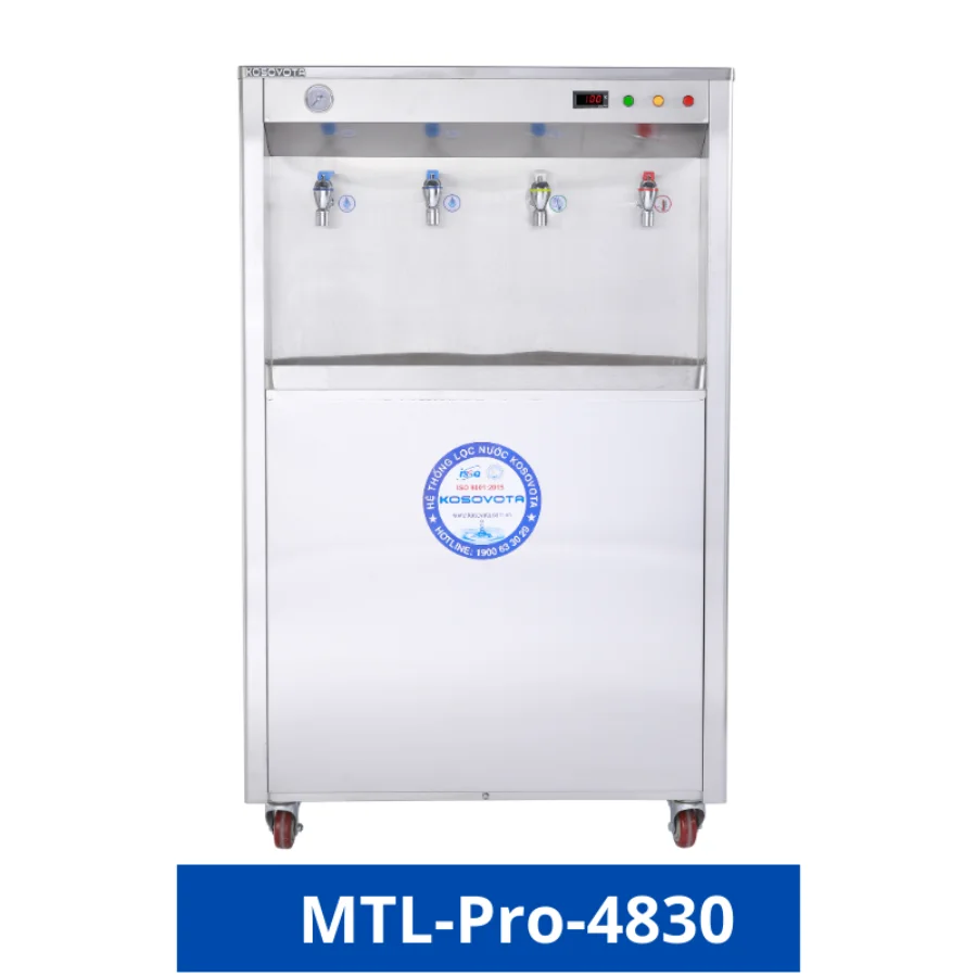 Mtl-Pro-4830 Public Hot And Cold Water Purifier Has 400-500 GPD Ro Drinking Water Filtration System, Commercial Water Dispenser