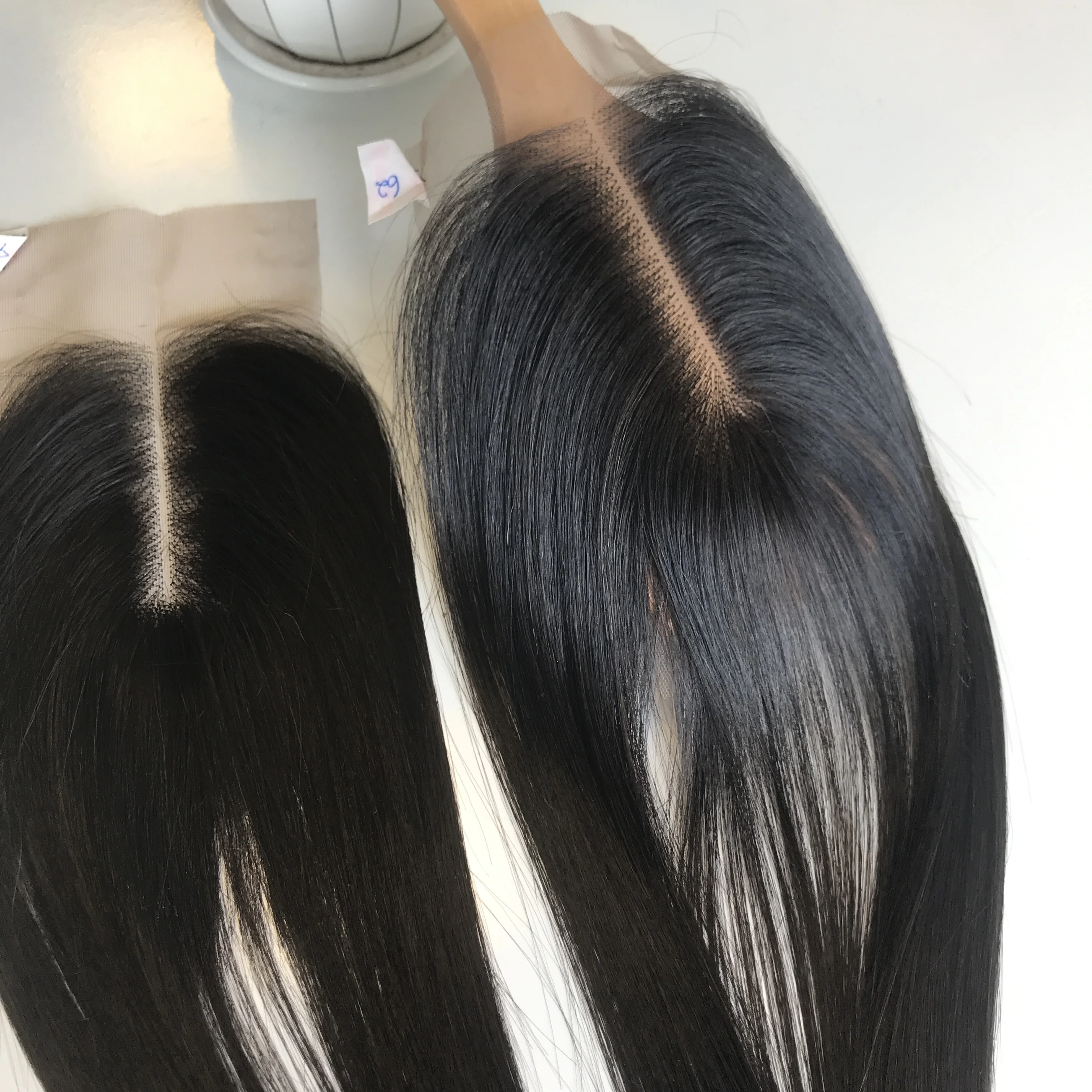 Raw Closure human hair bone straight high quality human hair long closure frontal hair wholesale