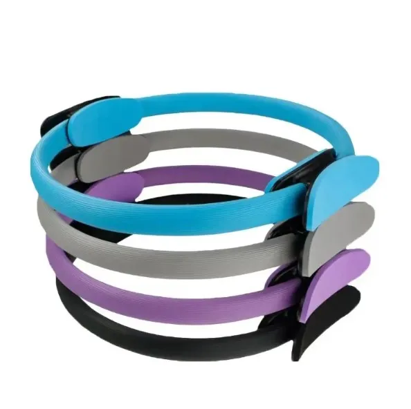 Portable Pilates Resistance Ring EVA Circle Yoga Fitness Band for Home Exercise Packaged in Bag