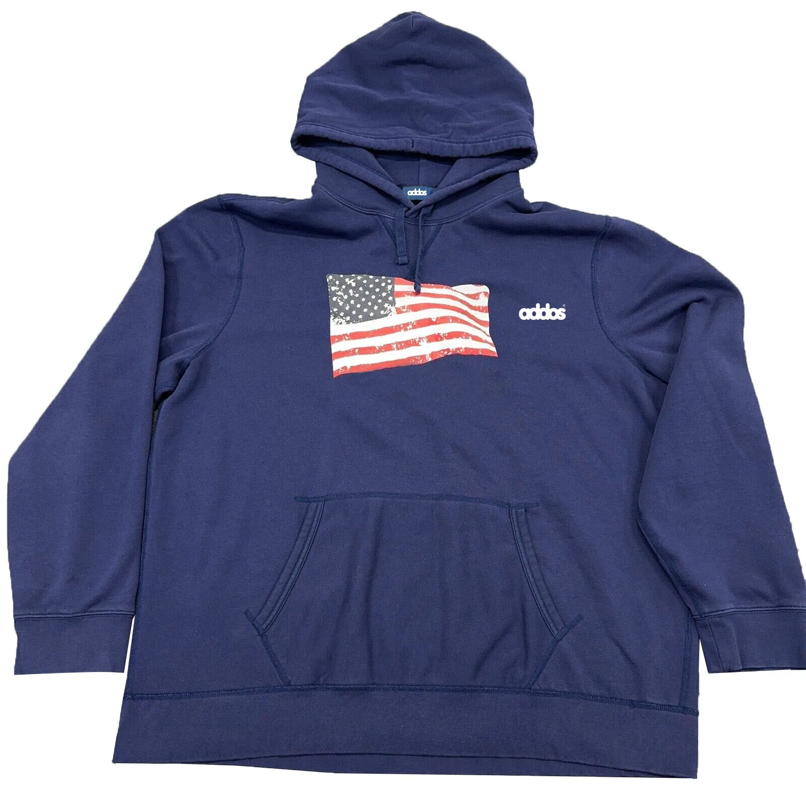 100% хлопковая толстовка с капюшоном Мужская размера XL темно-синий цвет флаг США логотип на заказ флисовая