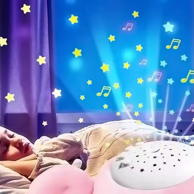 Eco-Friendly Baby Slumber Buddies Cartoon Toy With Projection And Music Sleeping Soothing Toys Bear