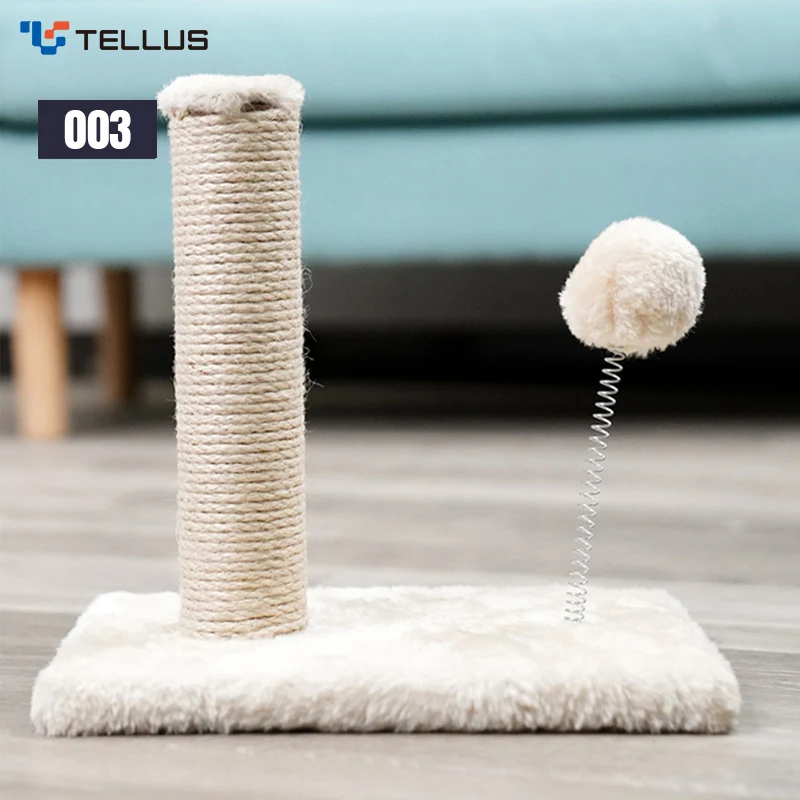 Wooden Cat Climbing Tree Modern Cat Tree Condo Sisal Scratching Board Cat House