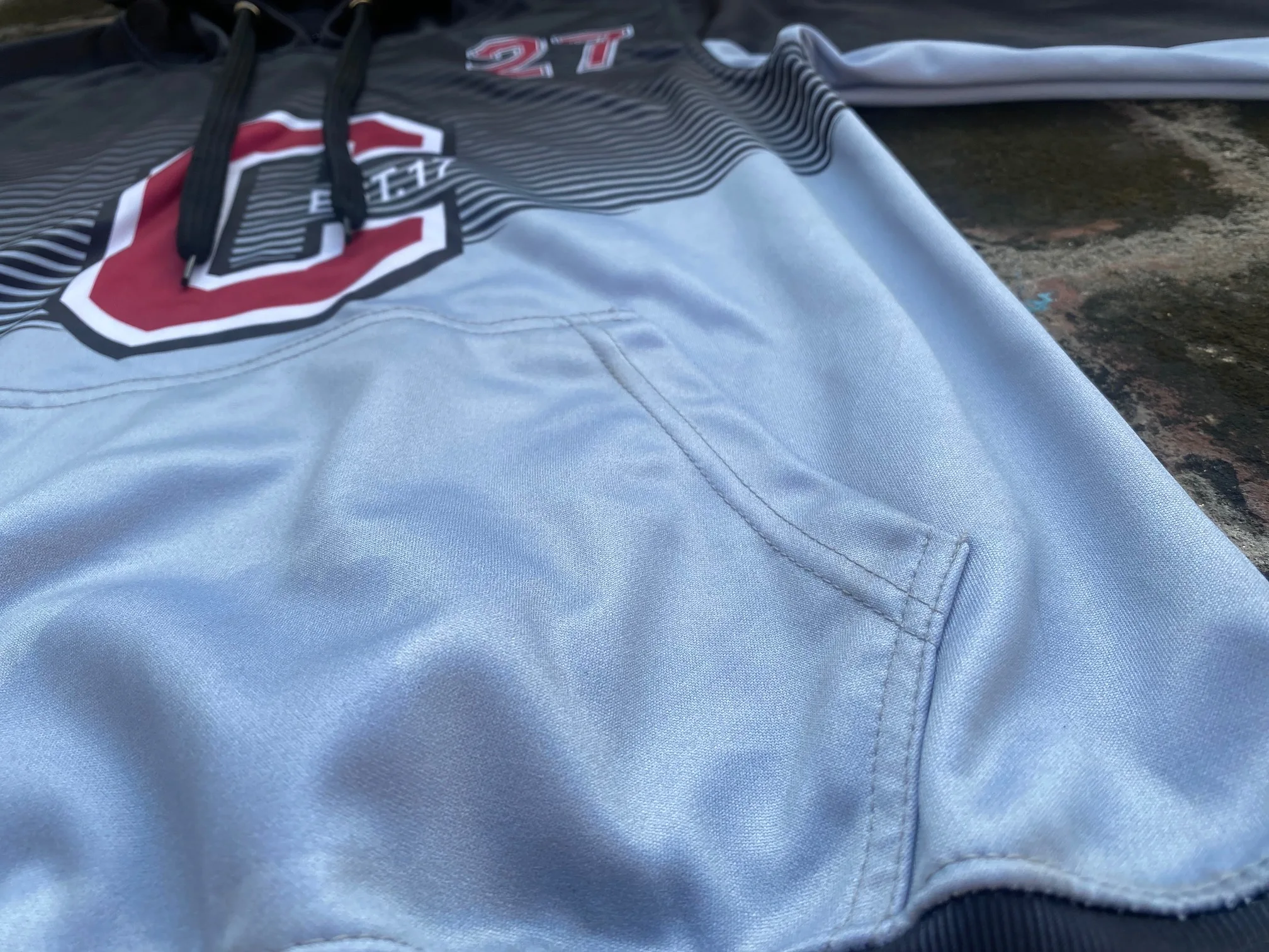 American Customize Team  Hoodie with own Design and Logos Front Kangaroo Pocket Lightweight merino wool adjustable Lined Hood