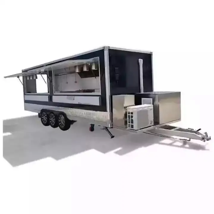 standard food truck mobile fast food cart trailer American customized kitchen food cart truck