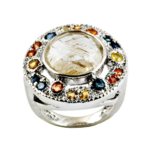 Elegant classic design natural round prehnite gemstones solid 925 sterling silver peridot ring handmade jewelry manufactured