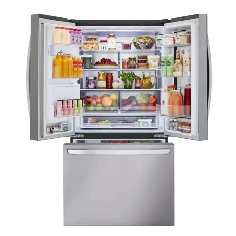 LG 26 cu. ft. Smart InstaView Counter-Depth Max French Door Refrigerator Edge-to-Edge InstaView Window Frost Free