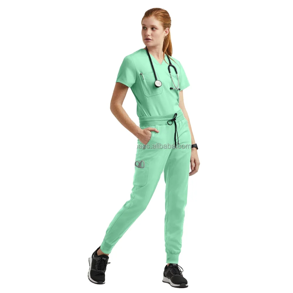 Hot sale doctor medical scrubs uniforms women nursing scrub uniform for healthcare female workwear scrubs suits