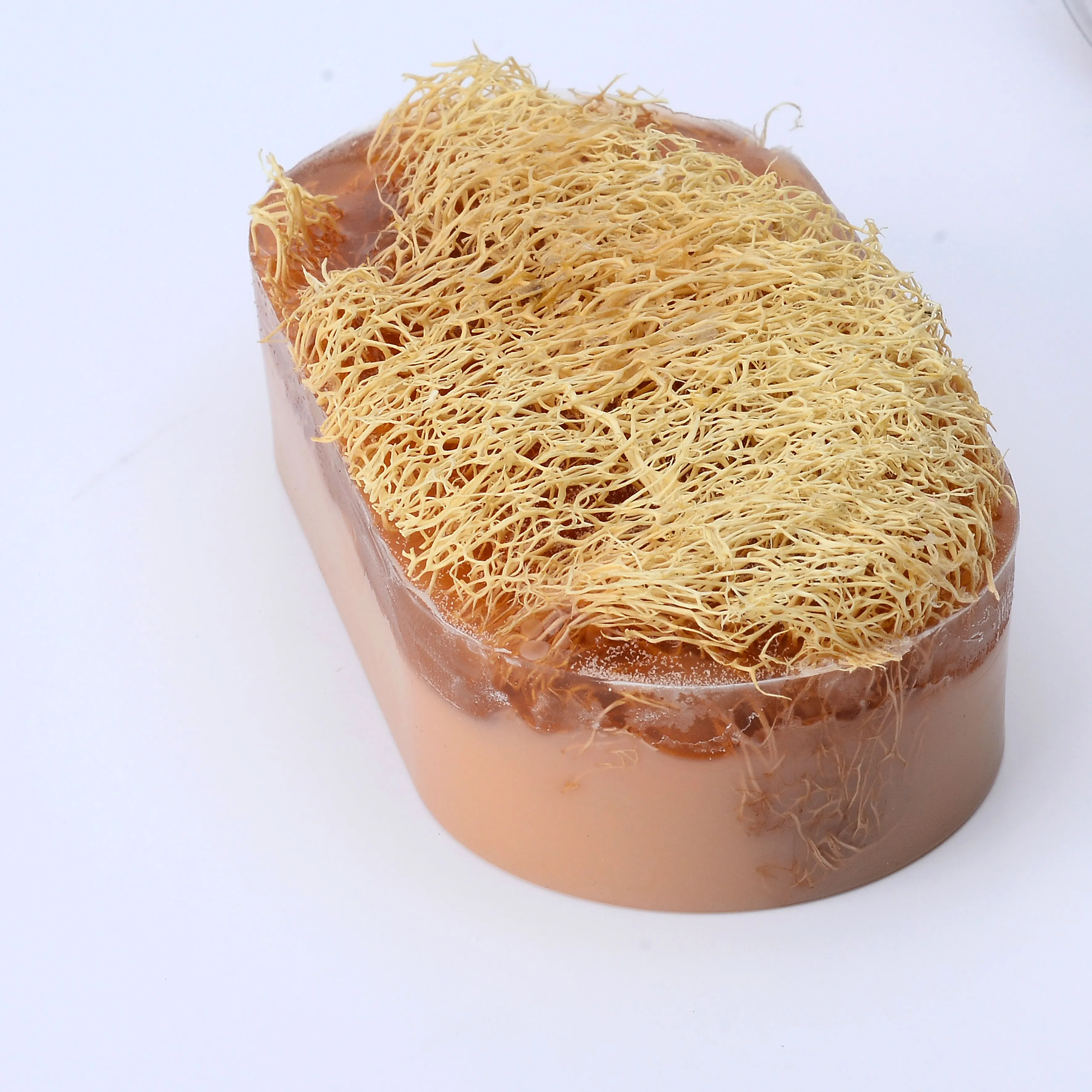 Honey Donkey Milk Organic Natural Handmade Soap with Exfoliating Pumpkin Plant Luffa Fiber Handmade Natural Soap