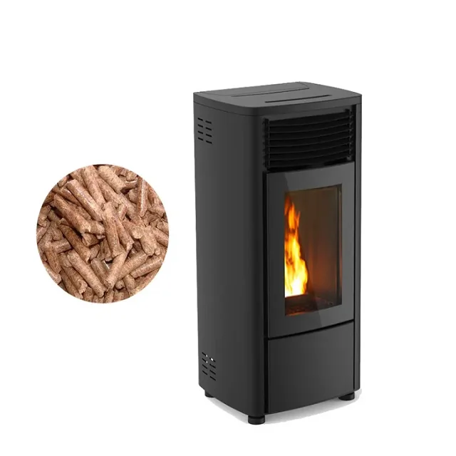 12KW Style Freestanding Pellet Fireplace Wood Pellet Indoor Heating Stove