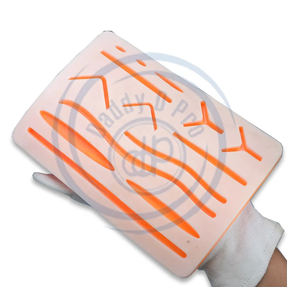 Durable Silicone Skin Suture Training Model with Multiple Cut Wounds Medical Science Teaching Resource by DADDY D PRO CE ISO