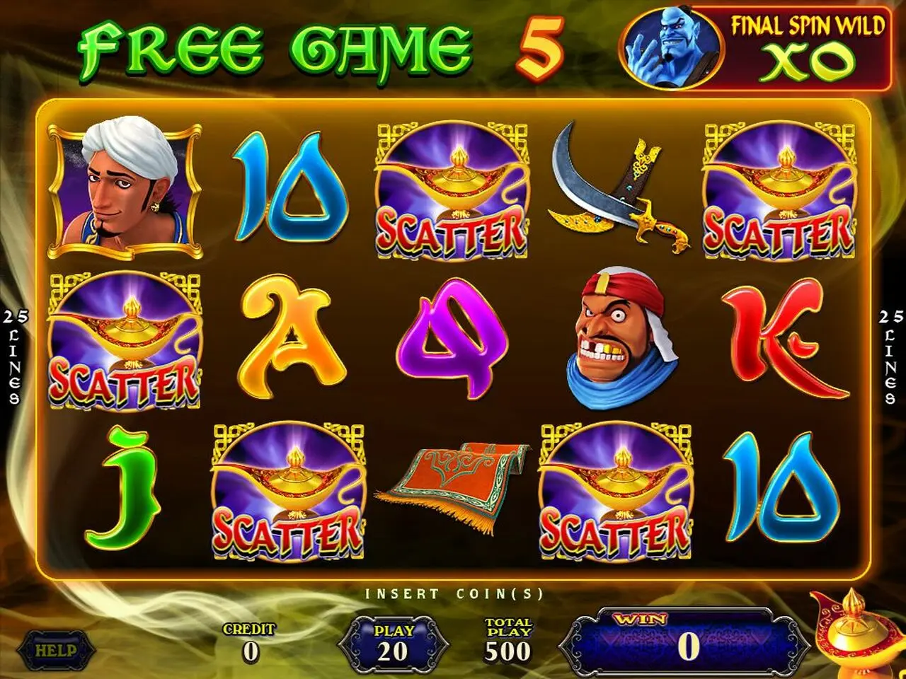 Customised design Coin Operated slot machine in casino