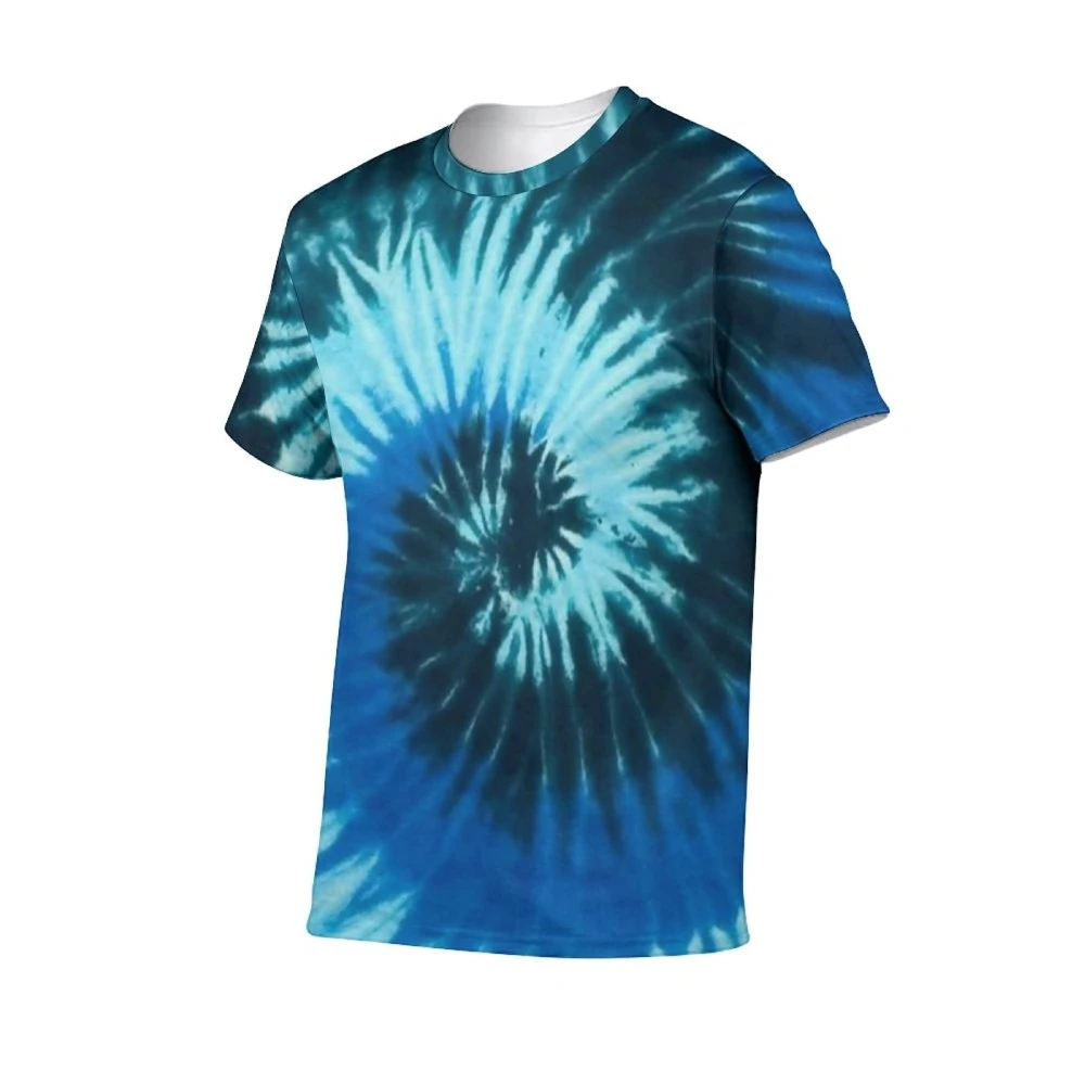 220 Gms High Quality Custom Color Fashion Street Style Tie Dye Printing 100% Cotton T shirt Men