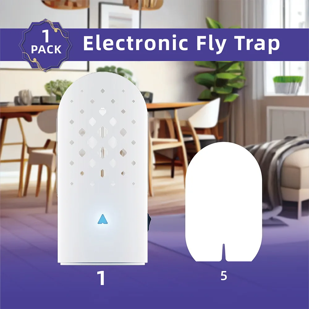 Smart Anti Mosquito Killer Moths Gnats Plug-In Insect Trap Fly Trap Electric for Indoors Kitchen Home
