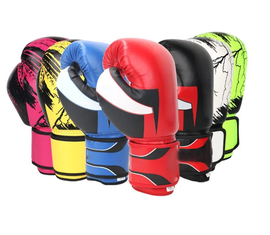 Good Quality Custom Logo Or Label Leather Material Extra Padding Four Layers Of Natural Foam Kick Boxing Gloves