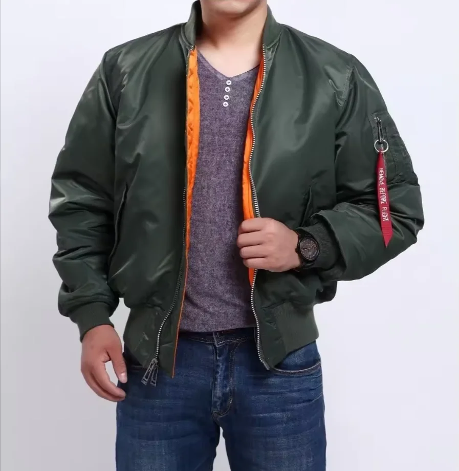Mens 2024 MA-1 Bomber Jacket by Swagger Crafts  Flight Bomber Design Wholesale Bulk Orders Available for Quality Jackets