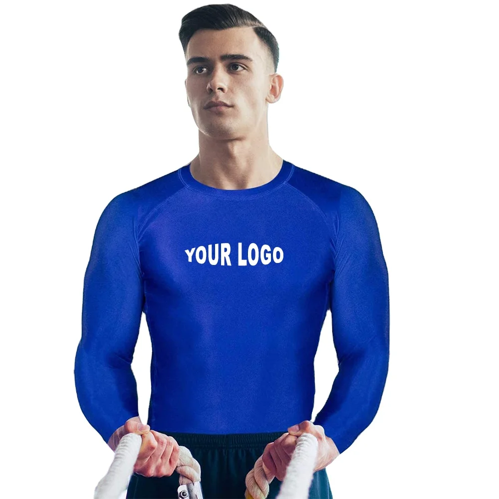 MMA Workout Gym Rashguards Mma Rush Guard Compression Shirt Wholesale Custom Sublimation Printed Jiu Jitsu Grappling Rash Gu