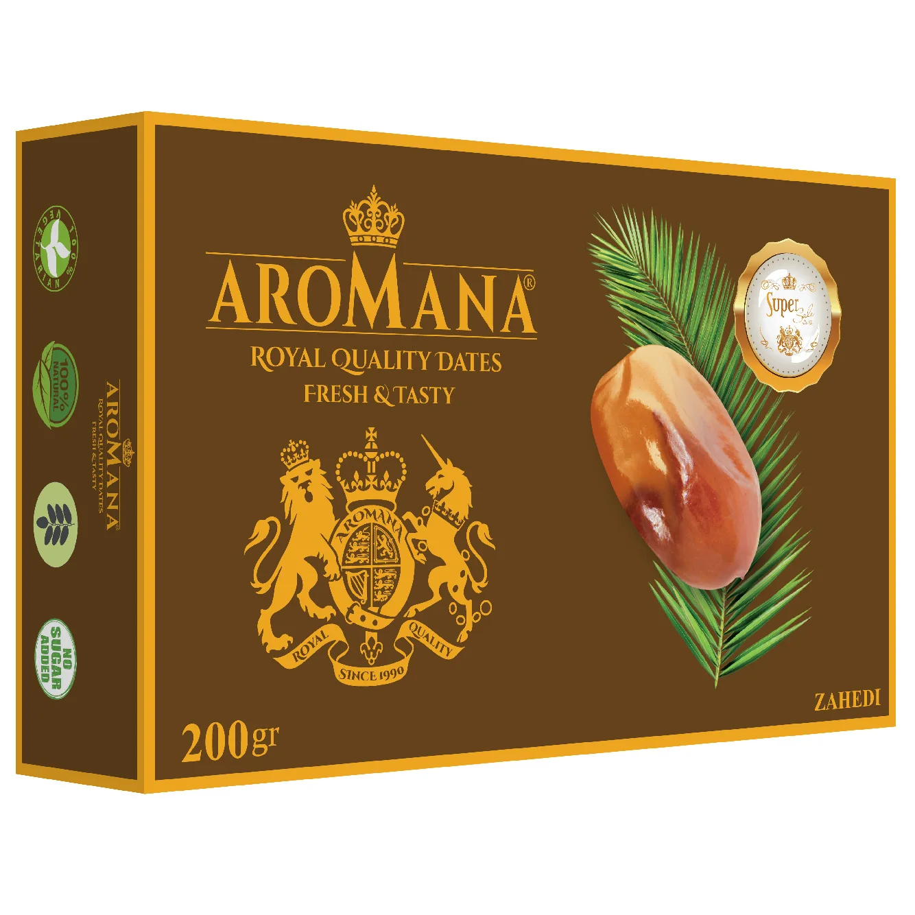 Brand New Organic Products Dried Tropical Exotic Fruit Aromana 200gr Zahedi Dates Healthy Snack Premium Package High Quality